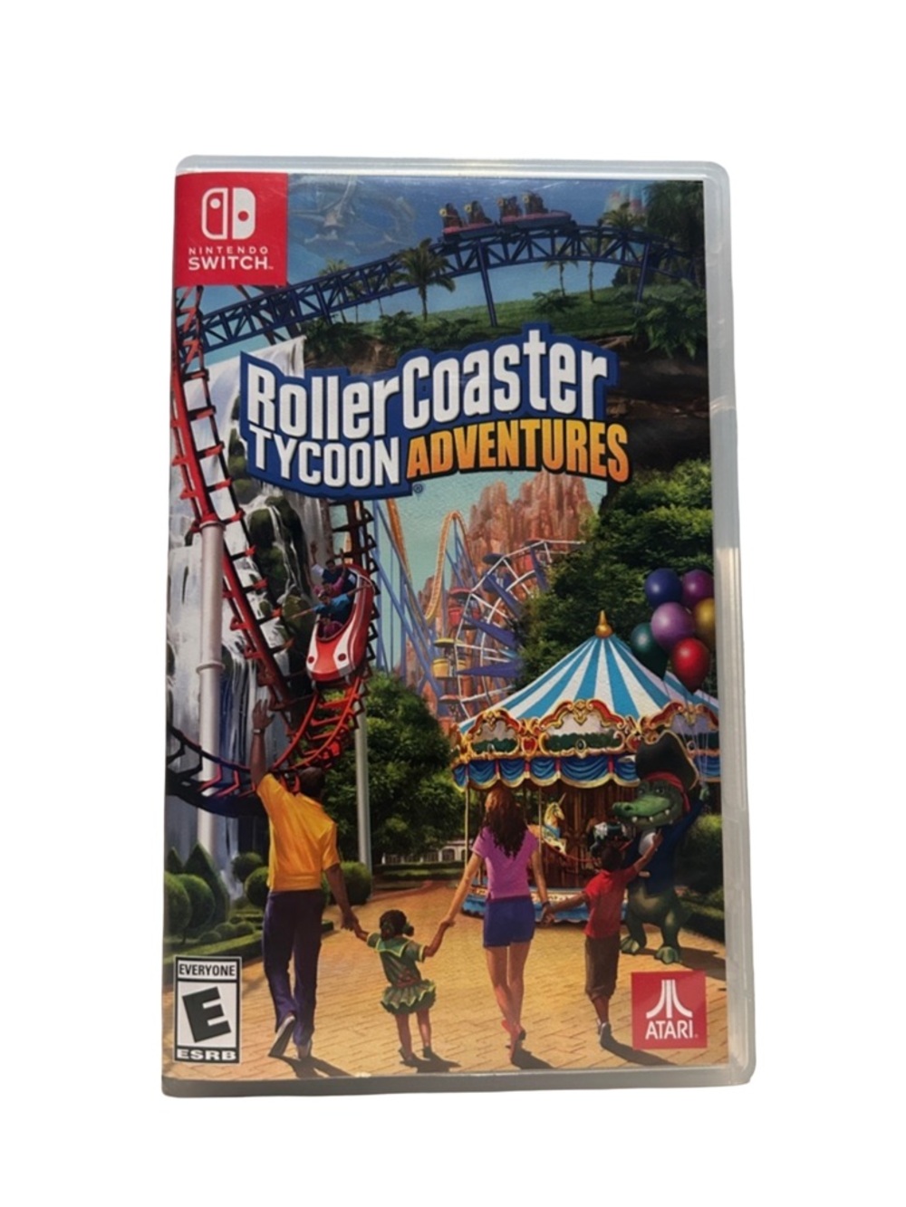 Nintendo Switch RollerCoaster Tycoon Adventures - Blue, Red, Green Cover